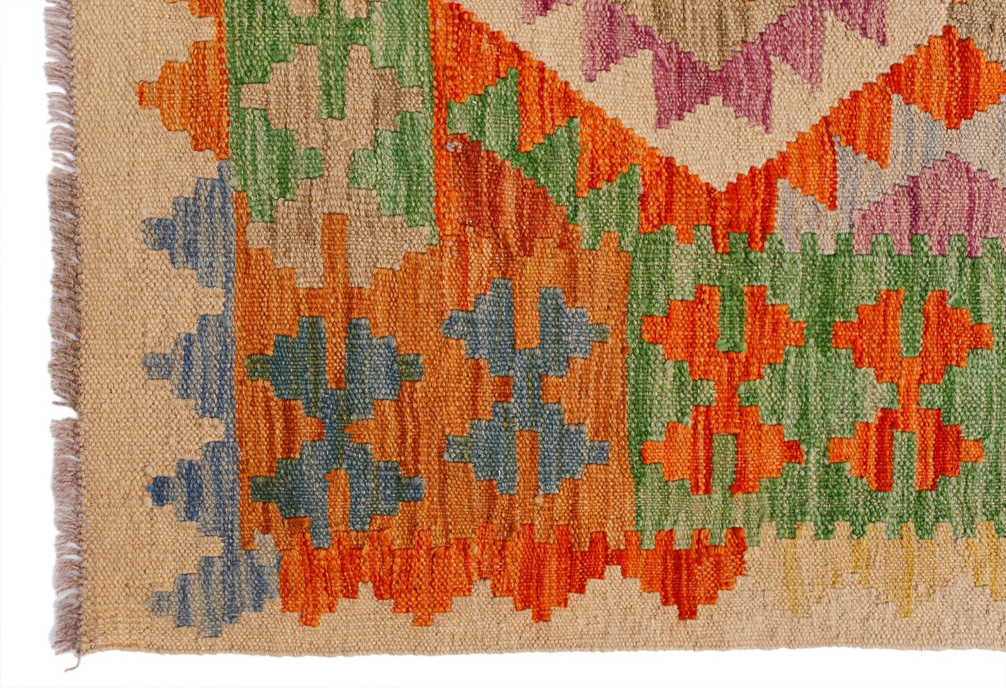 Handmade Afghan Maimana Kilim | 292 x 205 cm | 9'7" x 6'9" - Najaf Rugs & Textile