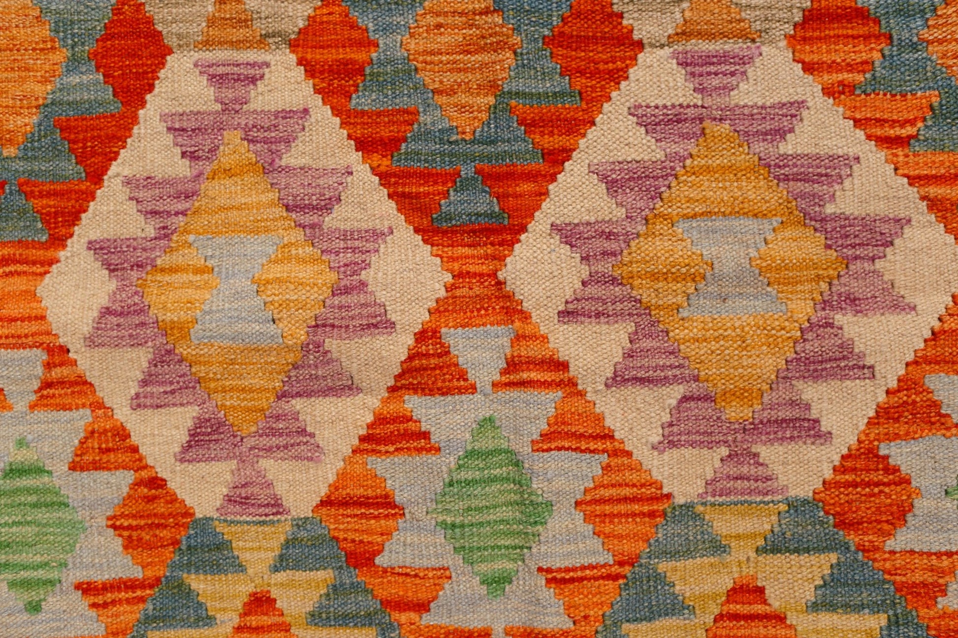 Handmade Afghan Maimana Kilim | 292 x 205 cm | 9'7" x 6'9" - Najaf Rugs & Textile