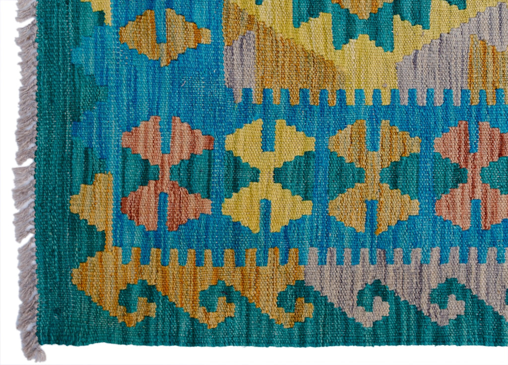 Handmade Afghan Maimana Kilim | 292 x 206 cm | 9'7" x 6'9" - Najaf Rugs & Textile