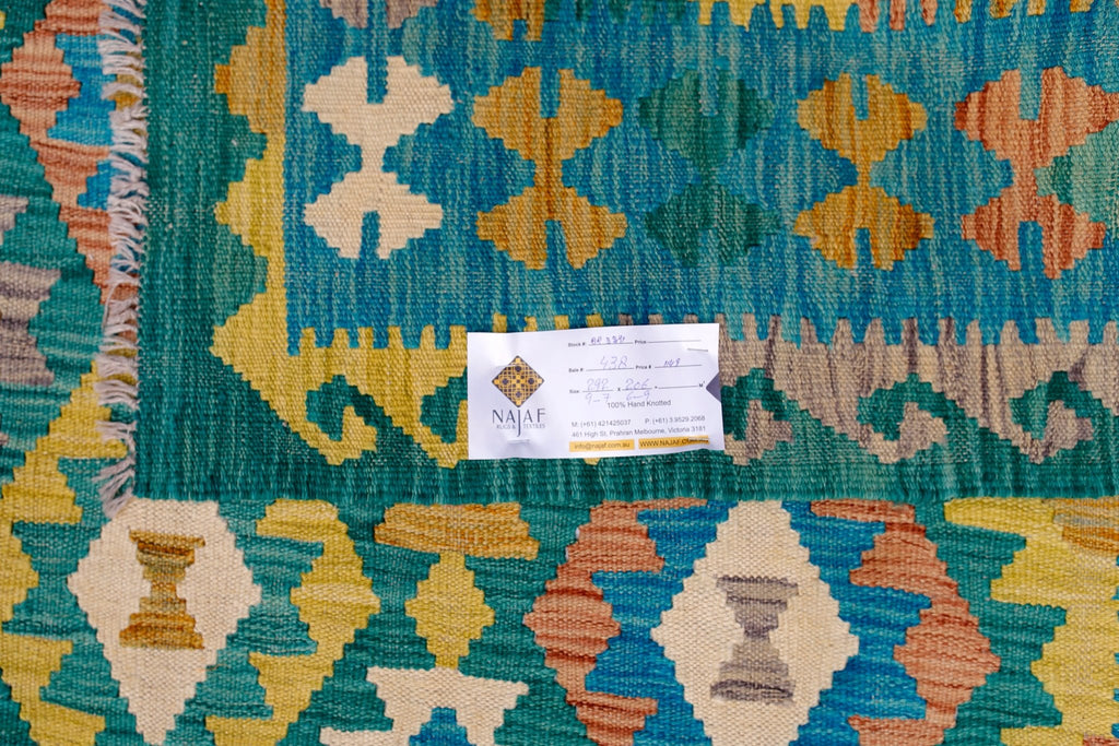 Handmade Afghan Maimana Kilim | 292 x 206 cm | 9'7" x 6'9" - Najaf Rugs & Textile
