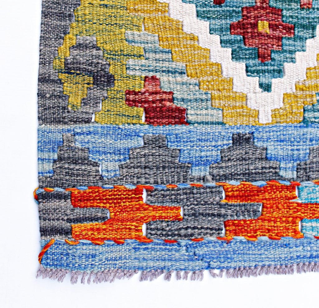 Handmade Afghan Maimana Kilim | 292 x 212 cm | 9'7" x 7' - Najaf Rugs & Textile