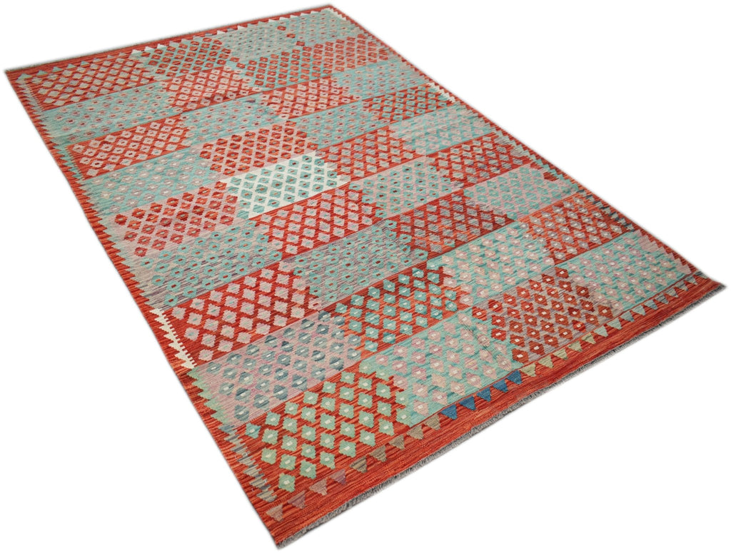 Handmade Afghan Maimana Kilim | 293 x 200 cm | 9'8" x 6'8" - Najaf Rugs & Textile