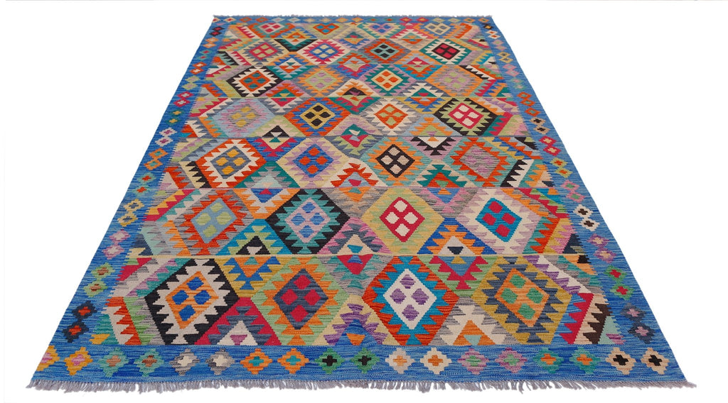 Handmade Afghan Maimana Kilim | 293 x 209 cm | 9'8" x 6'10" - Najaf Rugs & Textile
