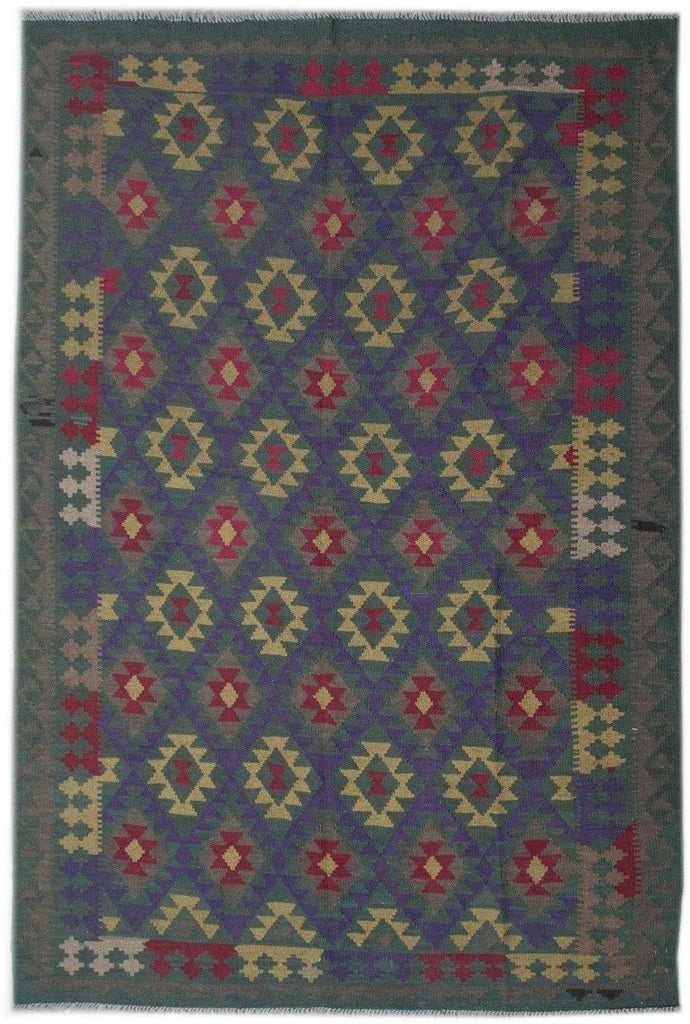 Handmade Afghan Maimana Kilim | 293 x 213 cm | 9'6" x 6'9" - Najaf Rugs & Textile