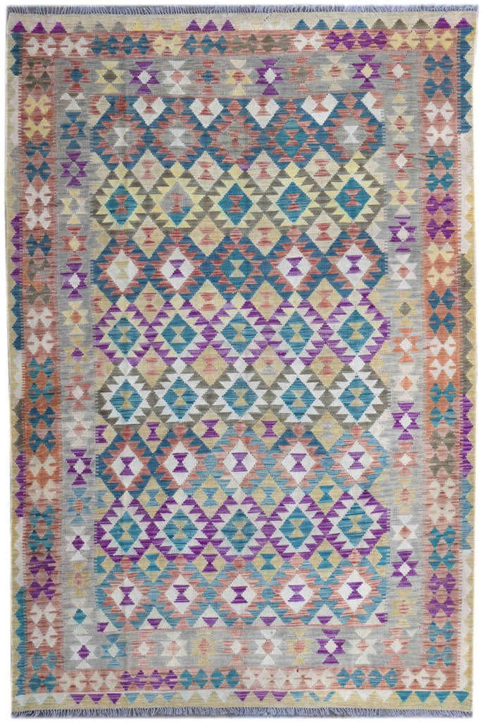 Handmade Afghan Maimana Kilim | 294 x 199 cm | 9'6" x 6'5" - Najaf Rugs & Textile