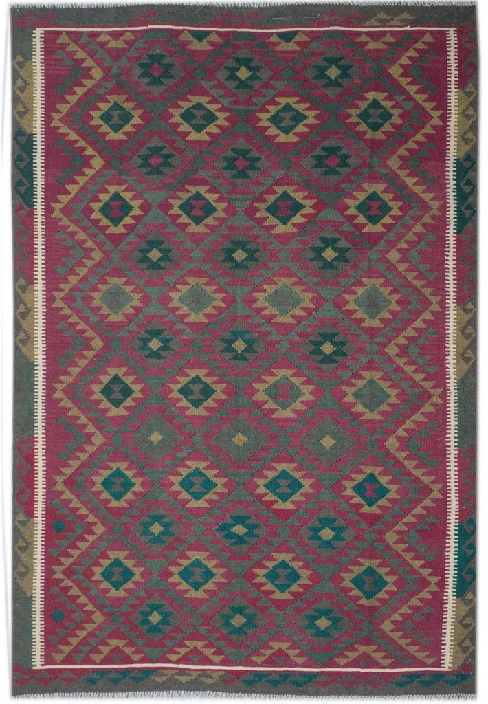Handmade Afghan Maimana Kilim | 294 x 209 cm | 9'6" x 6'8" - Najaf Rugs & Textile