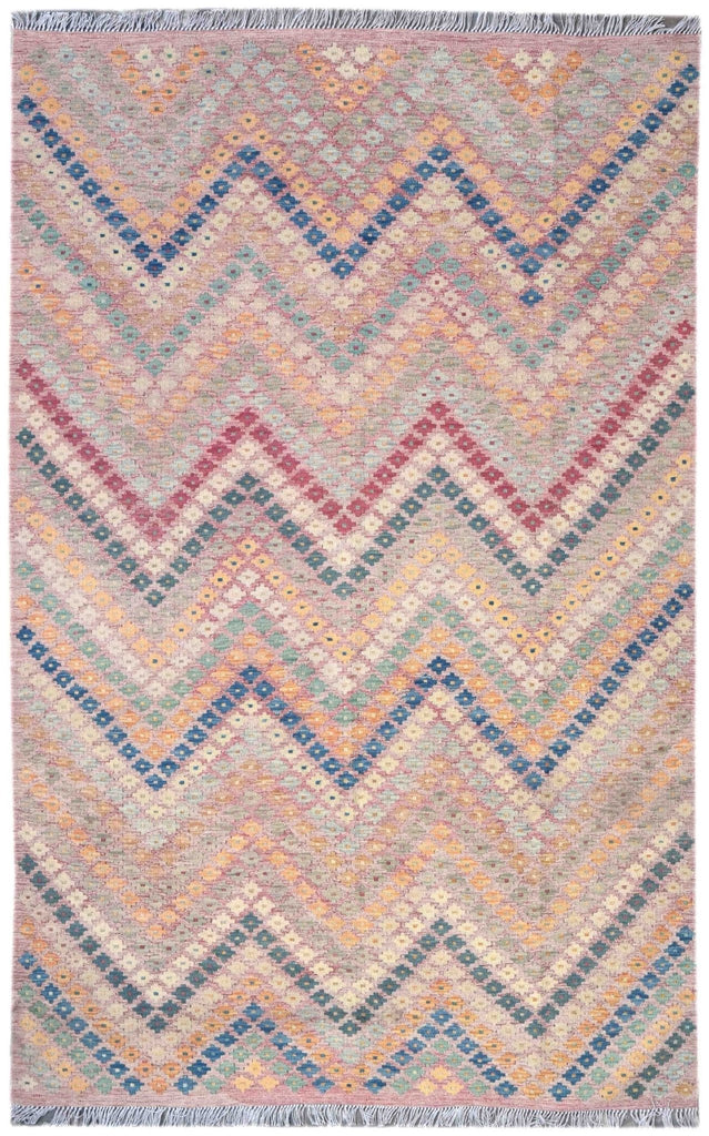 Handmade Afghan Maimana Kilim | 295 x 190 cm | 9'6" x 6'2" - Najaf Rugs & Textile