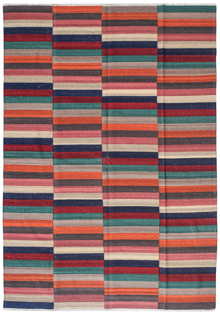 Handmade Afghan Maimana Kilim | 295 x 202 cm | 9'8" x 6'8" - Najaf Rugs & Textile