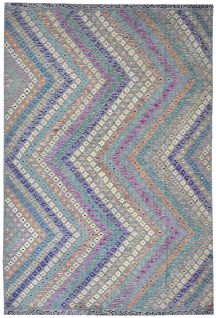 Handmade Afghan Maimana Kilim | 295 x 203 cm | 9'6" x 6'6" - Najaf Rugs & Textile