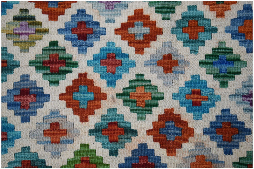Handmade Afghan Maimana Kilim | 295 x 203 cm | 9'8" x 6'8" - Najaf Rugs & Textile