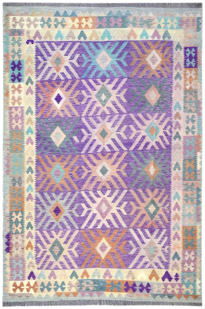 Handmade Afghan Maimana Kilim | 295 x 204 cm | 9'6" x 6'6" - Najaf Rugs & Textile