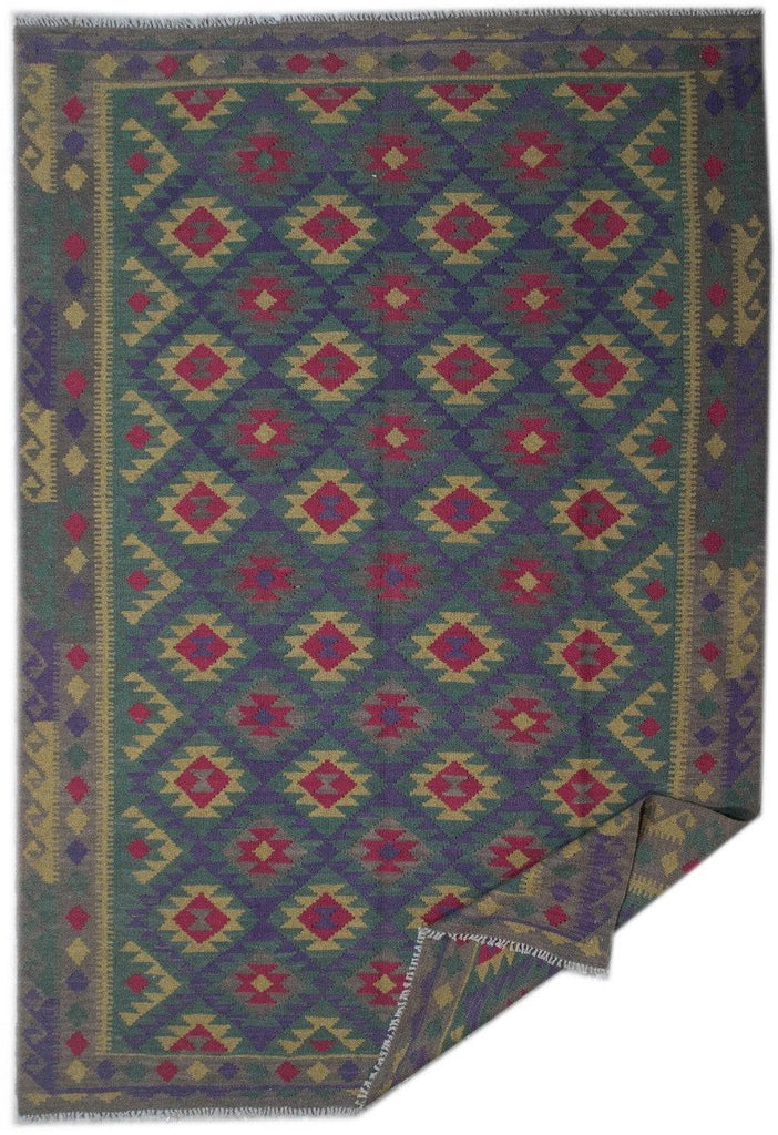Handmade Afghan Maimana Kilim | 295 x 210 cm | 9'6" x 6'8" - Najaf Rugs & Textile