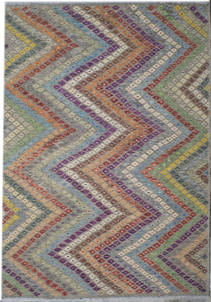 Handmade Afghan Maimana Kilim | 296 x 192 cm | 9'7" x 6'2" - Najaf Rugs & Textile