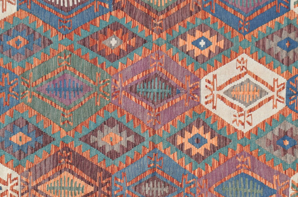 Handmade Afghan Maimana Kilim | 296 x 199 cm | 9'9" x 6'9" - Najaf Rugs & Textile