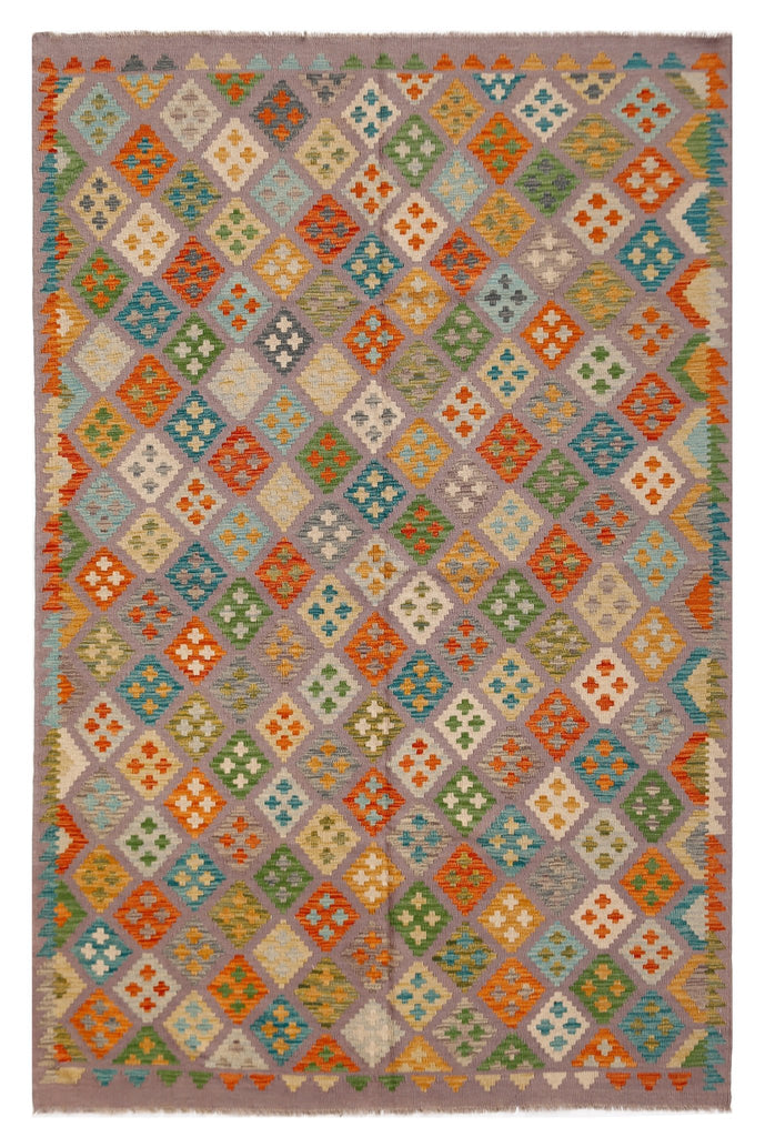 Handmade Afghan Maimana Kilim | 296 x 203 cm | 9'9" x 6'8" - Najaf Rugs & Textile