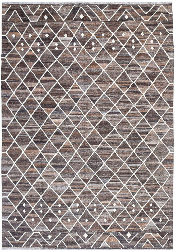 Handmade Afghan Maimana Kilim | 296 x 204 cm | 9'9" x 6'9" - Najaf Rugs & Textile