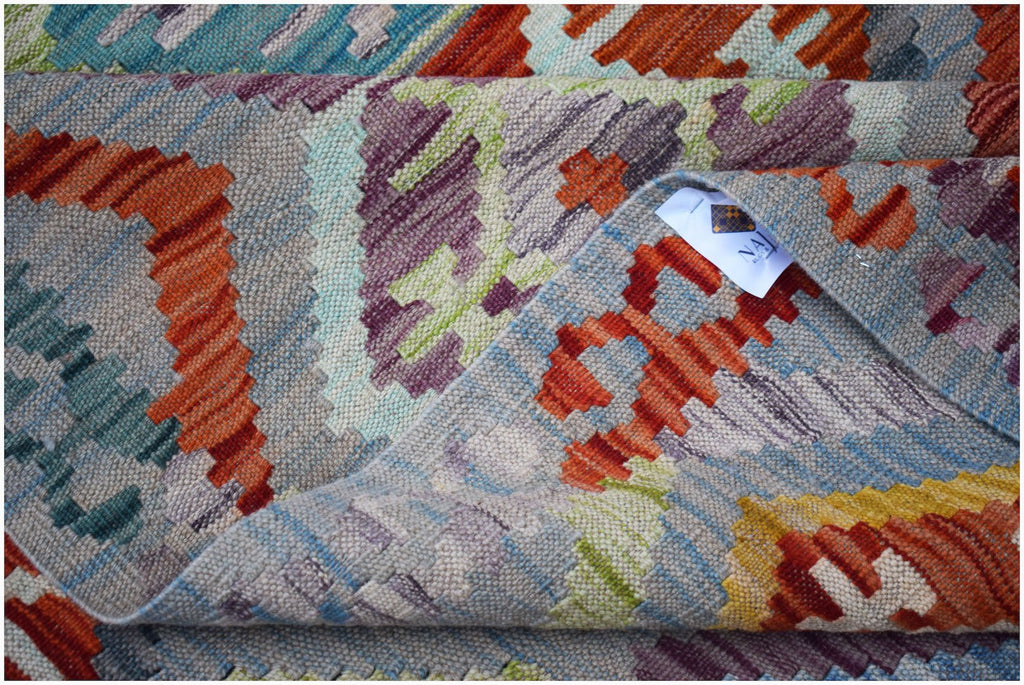 Handmade Afghan Maimana Kilim | 296 x 256 cm | 9'9" x 8'5" - Najaf Rugs & Textile