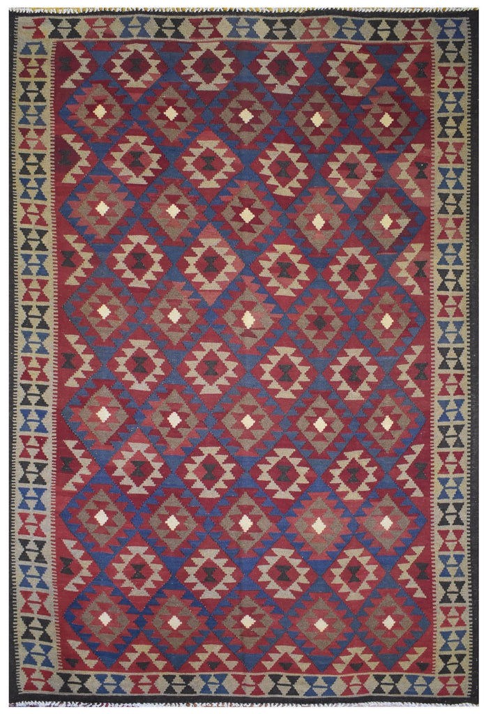 Handmade Afghan Maimana Kilim | 297 x 208 cm | 9'7" x 6'8" - Najaf Rugs & Textile