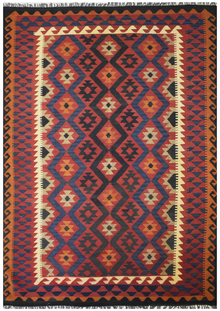 Handmade Afghan Maimana Kilim | 298 x 204 cm | 9'7" x 6'6" - Najaf Rugs & Textile