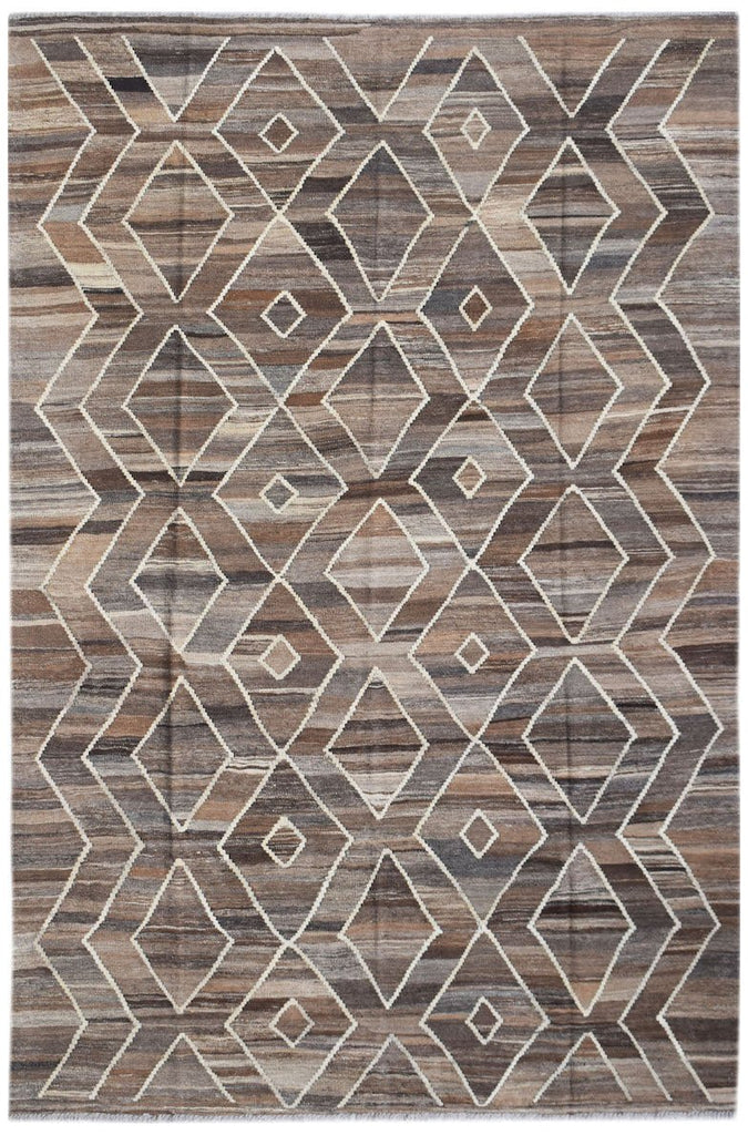 Handmade Afghan Maimana Kilim | 299 x 206 cm | 9'10" x 6'9" - Najaf Rugs & Textile