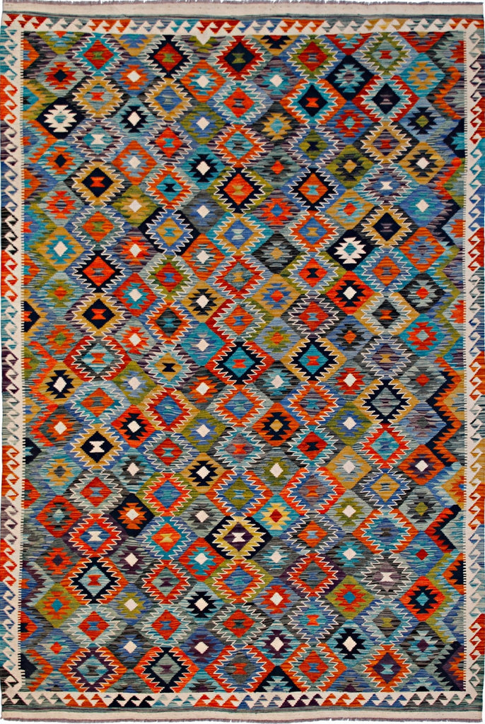 Handmade Afghan Maimana Kilim | 300 x 200 cm | 9'11" x 6'7" - Najaf Rugs & Textile