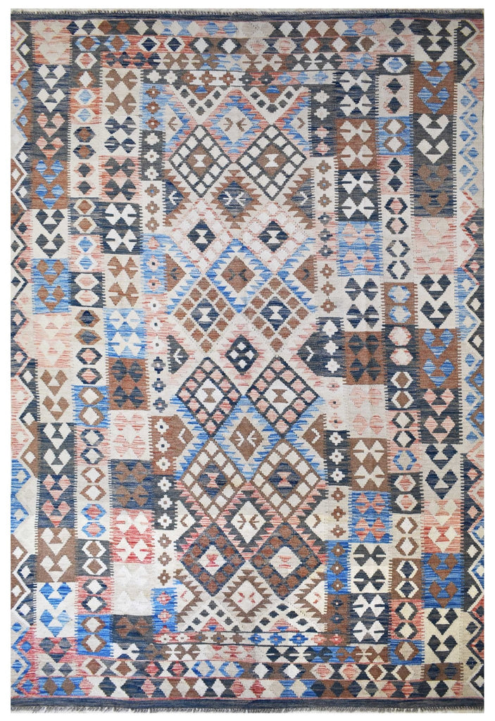 Handmade Afghan Maimana Kilim | 300 x 200 cm | 9'8" x 6'5" - Najaf Rugs & Textile