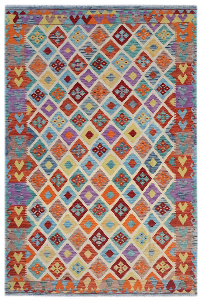 Handmade Afghan Maimana Kilim | 300 x 202 cm | 9'10" x 6'7" - Najaf Rugs & Textile