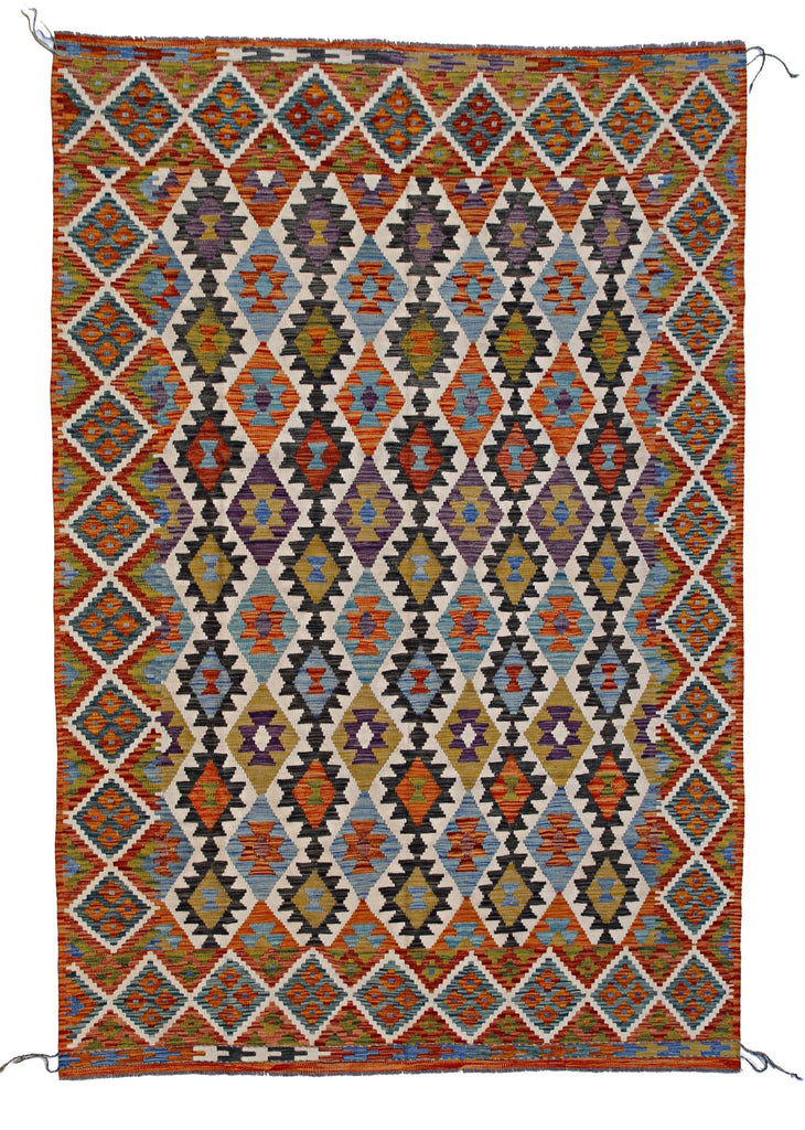 Handmade Afghan Maimana Kilim | 300 x 210 cm | 9'10" x 6'11" - Najaf Rugs & Textile