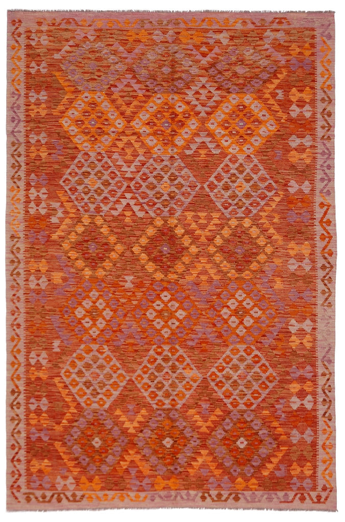 Handmade Afghan Maimana Kilim | 301 x 197 cm | 9'11" x 6'6" - Najaf Rugs & Textile