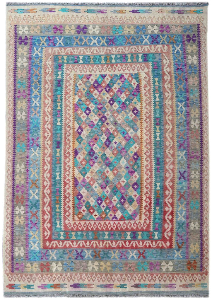Handmade Afghan Maimana Kilim | 302 x 218 cm | 9'9" x 7'1" - Najaf Rugs & Textile