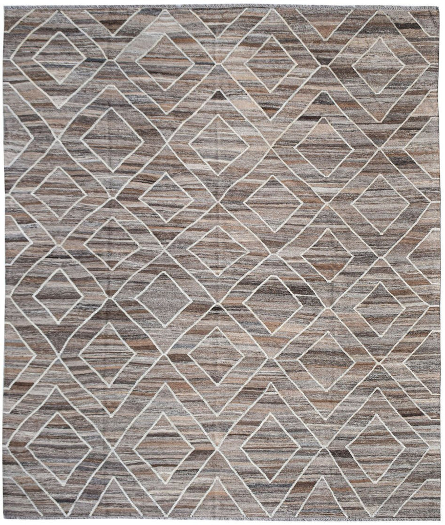 Handmade Afghan Maimana Kilim | 304 x 258 cm | 8'4" x 5'11" - Najaf Rugs & Textile
