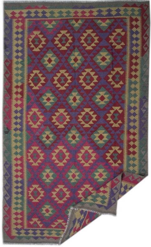 Handmade Afghan Maimana Kilim | 305 x 196 cm | 10' x 6'4" - Najaf Rugs & Textile