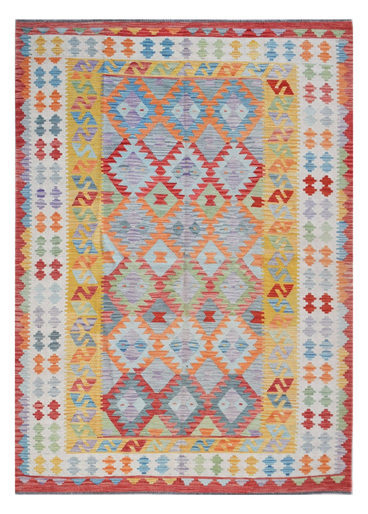 Handmade Afghan Maimana Kilim | 306 x 200 cm | 10'1" x 6'7" - Najaf Rugs & Textile
