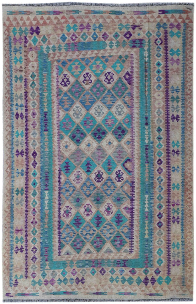Handmade Afghan Maimana Kilim | 307 x 207 cm | 10' x 6'7" - Najaf Rugs & Textile