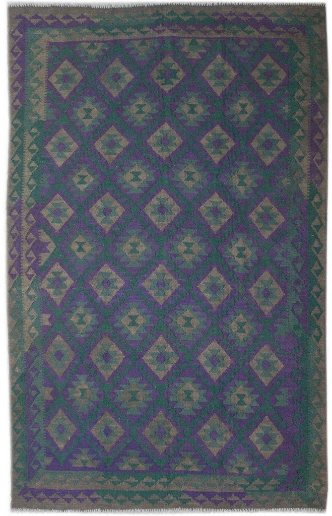 Handmade Afghan Maimana Kilim | 313 x 208 cm | 10'2" x 6'8" - Najaf Rugs & Textile