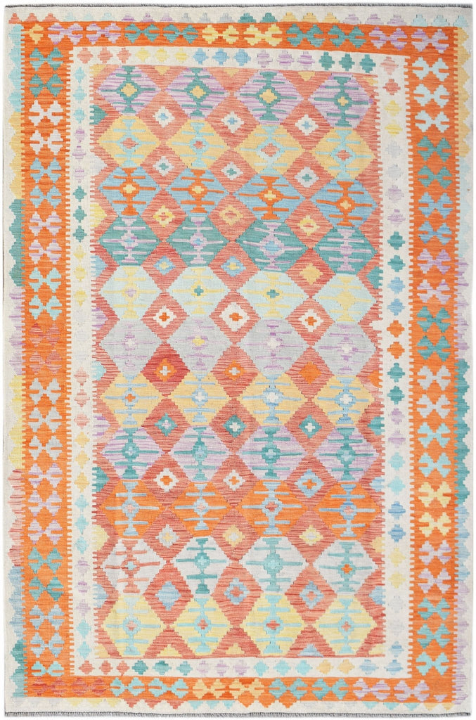 Handmade Afghan Maimana Kilim | 317 x 196 cm | 10'5" x 6'5" - Najaf Rugs & Textile