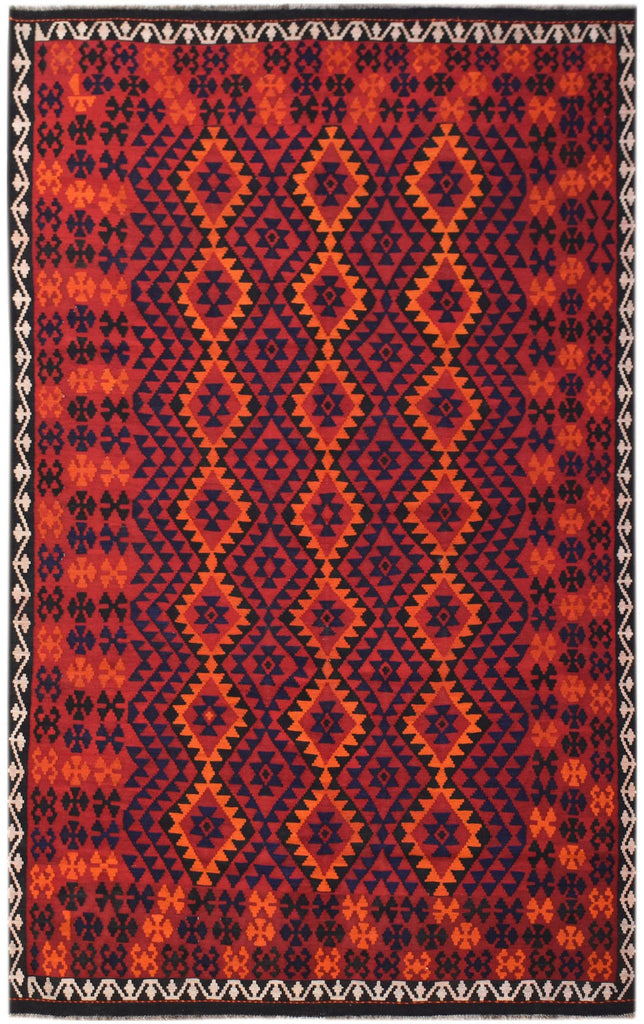Handmade Afghan Maimana Kilim | 319 x 198 cm | 10'6" x 6'6" - Najaf Rugs & Textile