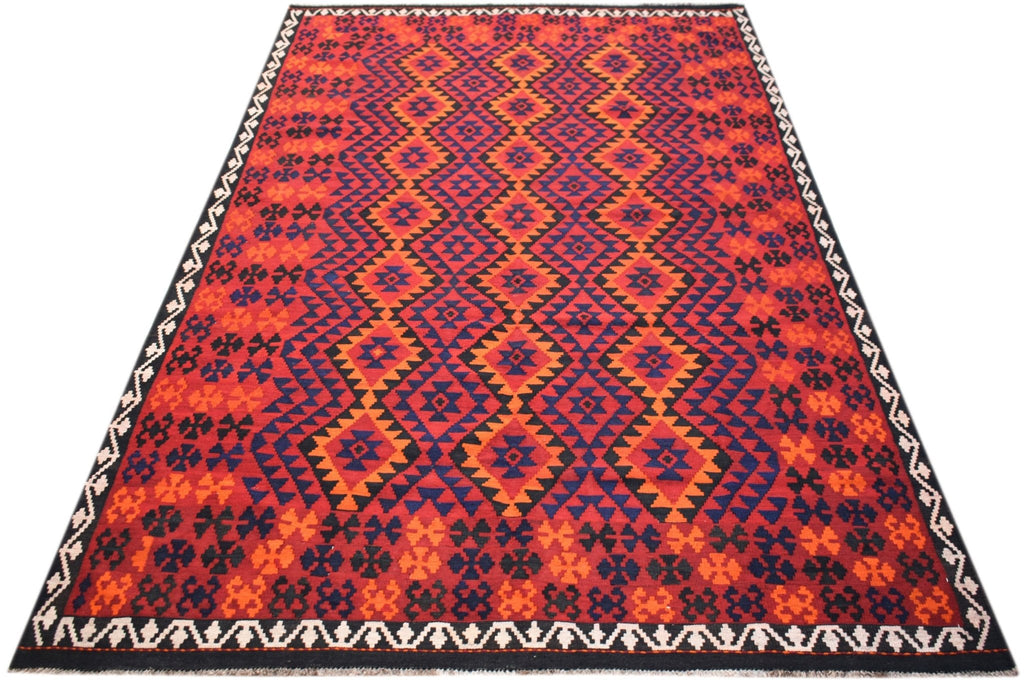 Handmade Afghan Maimana Kilim | 319 x 198 cm | 10'6" x 6'6" - Najaf Rugs & Textile