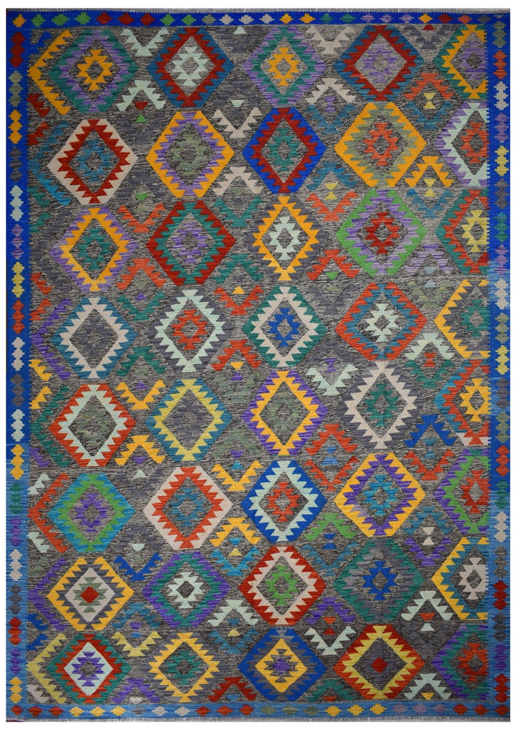 Handmade Afghan Maimana Kilim | 339 x 249 cm | 11'1" x 8'1" - Najaf Rugs & Textile