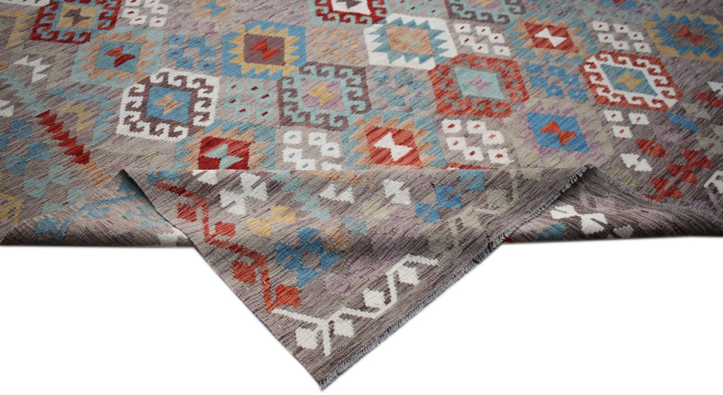 Handmade Afghan Maimana Kilim | 342 x 252 cm | 11'6" x 8'3" - Najaf Rugs & Textile