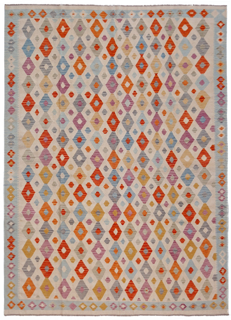 Handmade Afghan Maimana Kilim | 342 x 255 cm | 11'3" x 8'5" - Najaf Rugs & Textile