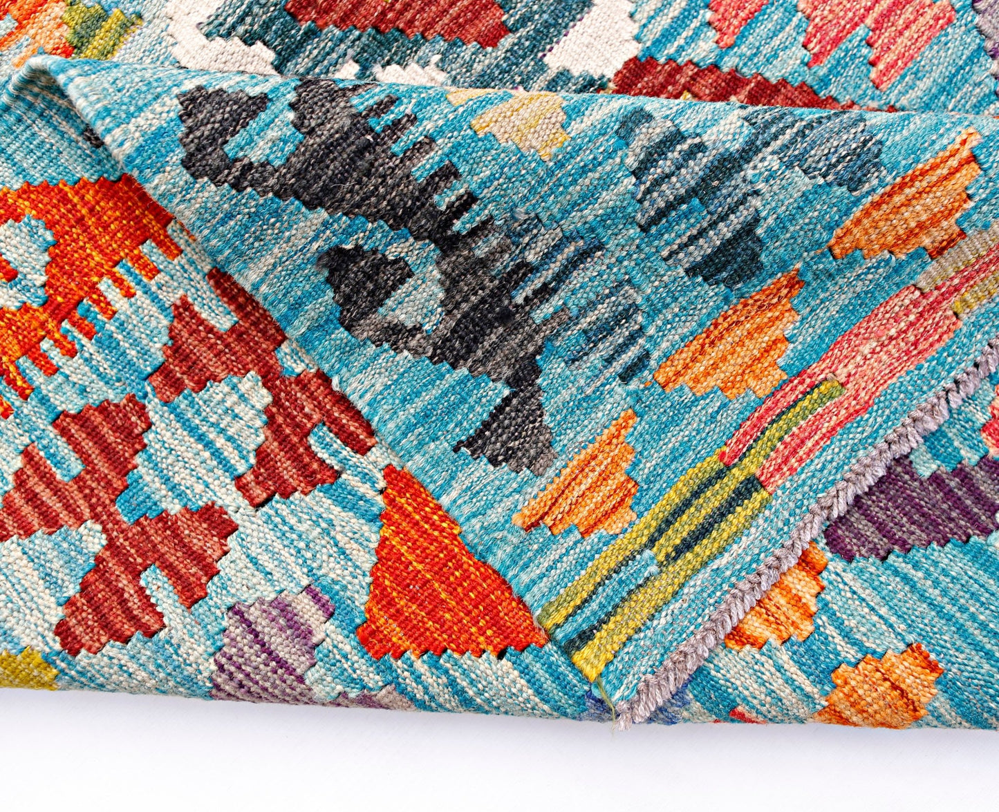 Handmade Afghan Maimana Kilim | 343 x 247 cm | 11'3" x 8'1" - Najaf Rugs & Textile