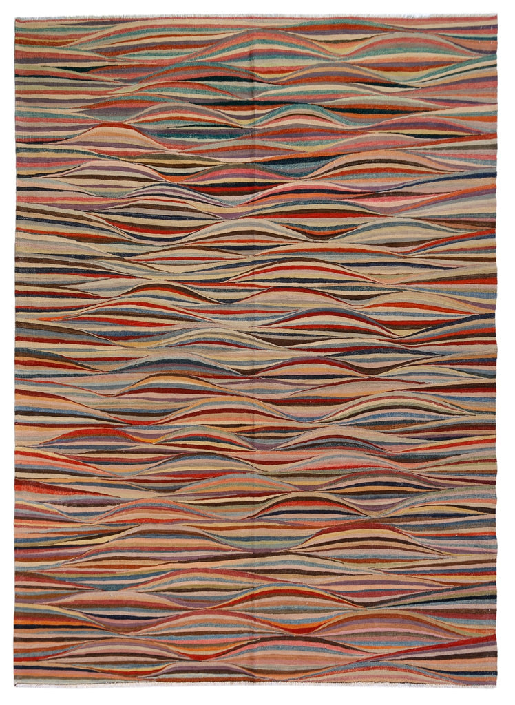 Handmade Afghan Maimana Kilim | 343 x 258 cm | 11'3" x 8'6" - Najaf Rugs & Textile