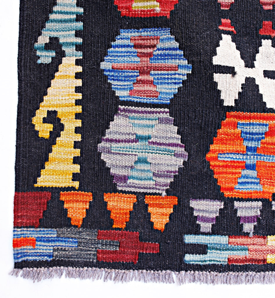 Handmade Afghan Maimana Kilim | 344 x 251 cm | 11'4" x 8'3" - Najaf Rugs & Textile
