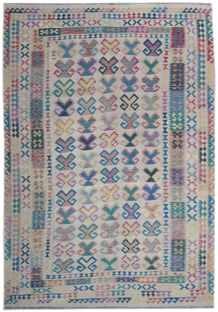 Handmade Afghan Maimana Kilim | 345 x 252 cm | 11'3" x 8'2" - Najaf Rugs & Textile
