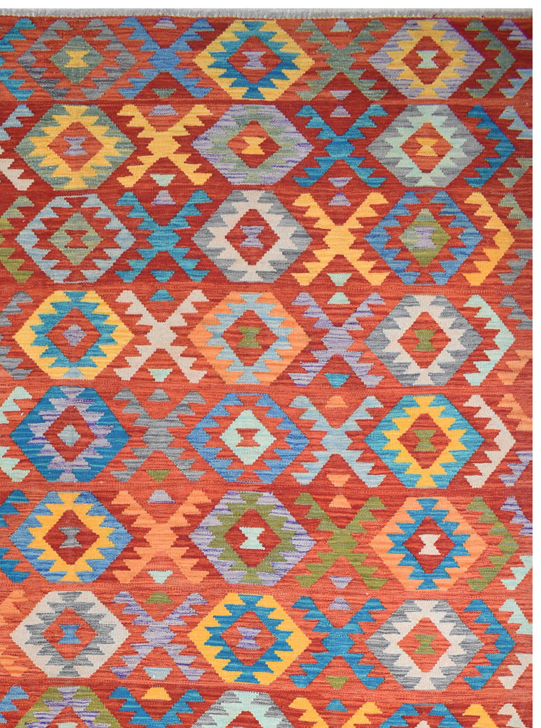 Handmade Afghan Maimana Kilim | 346 x 249 cm | 11'3" x 8'1" - Najaf Rugs & Textile