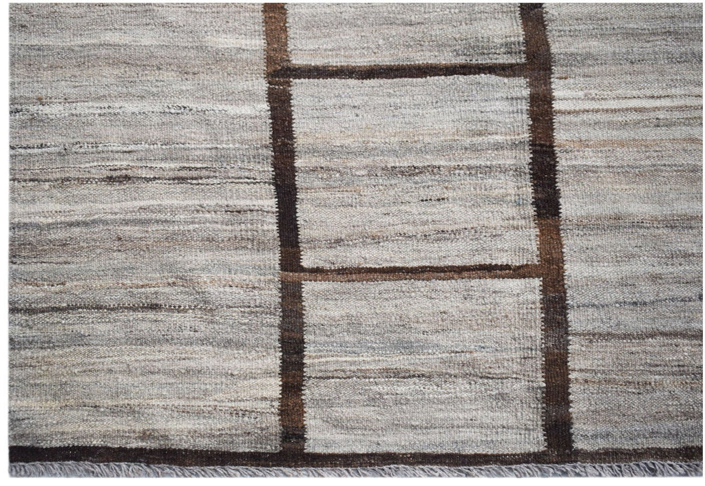 Handmade Afghan Maimana Kilim | 361 x 273 cm | 11'10" x 8'11" - Najaf Rugs & Textile