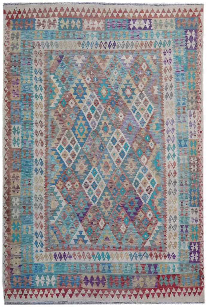 Handmade Afghan Maimana Kilim | 368 x 261 cm | 12' x 8'6" - Najaf Rugs & Textile