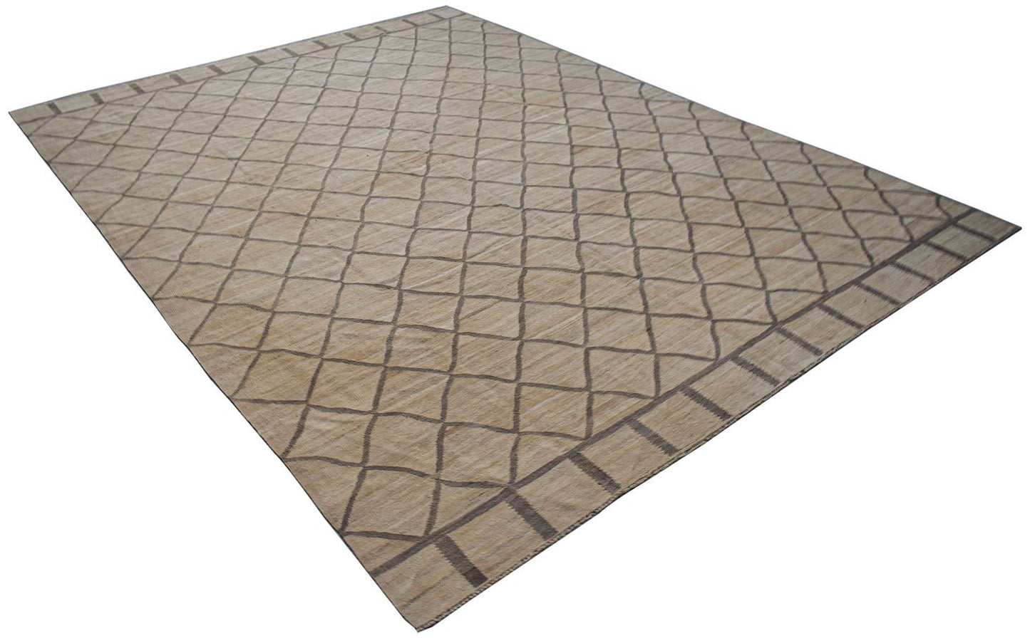 Afghan Maimana Kilim with a diamond pattern.
