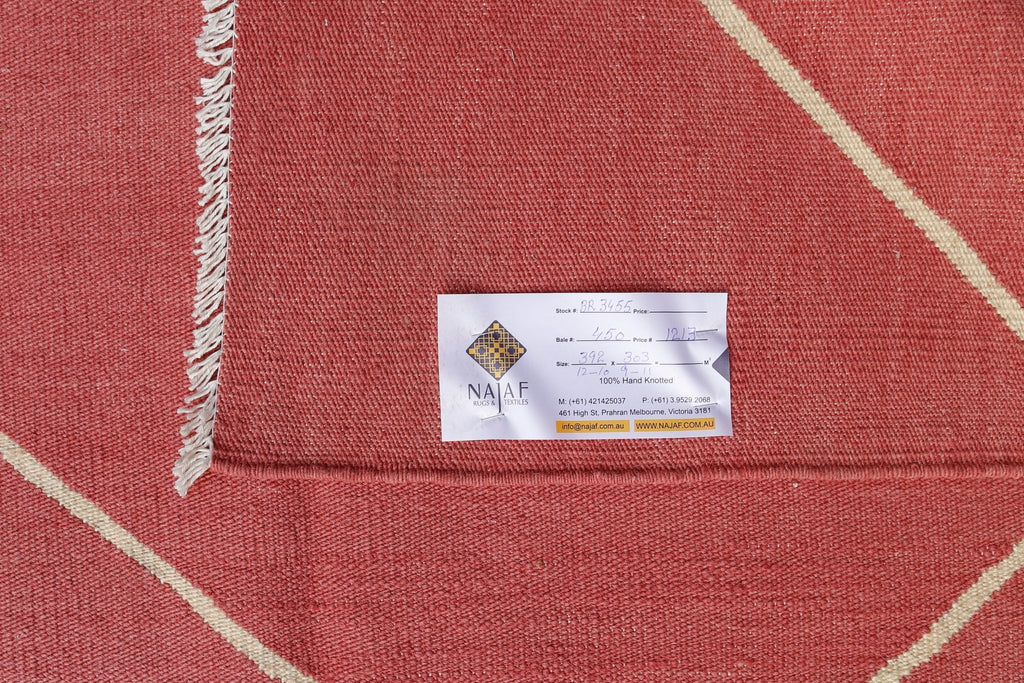 Handmade Afghan Maimana Kilim | 392 x 303 cm | 12'10" x 9'11" - Najaf Rugs & Textile